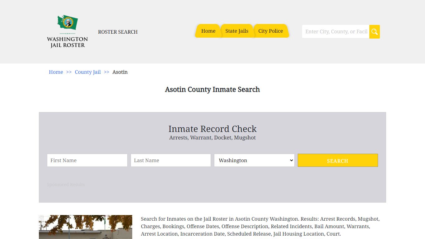 Asotin County Inmates | Jail Roster Search